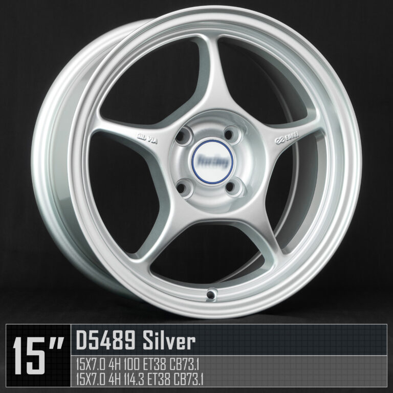 D5489 15X7 4H100 Silver Side