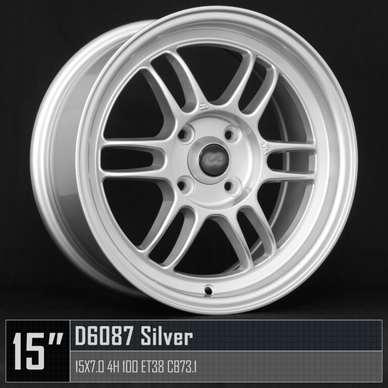D6087 15X7 4H100 Silver Side